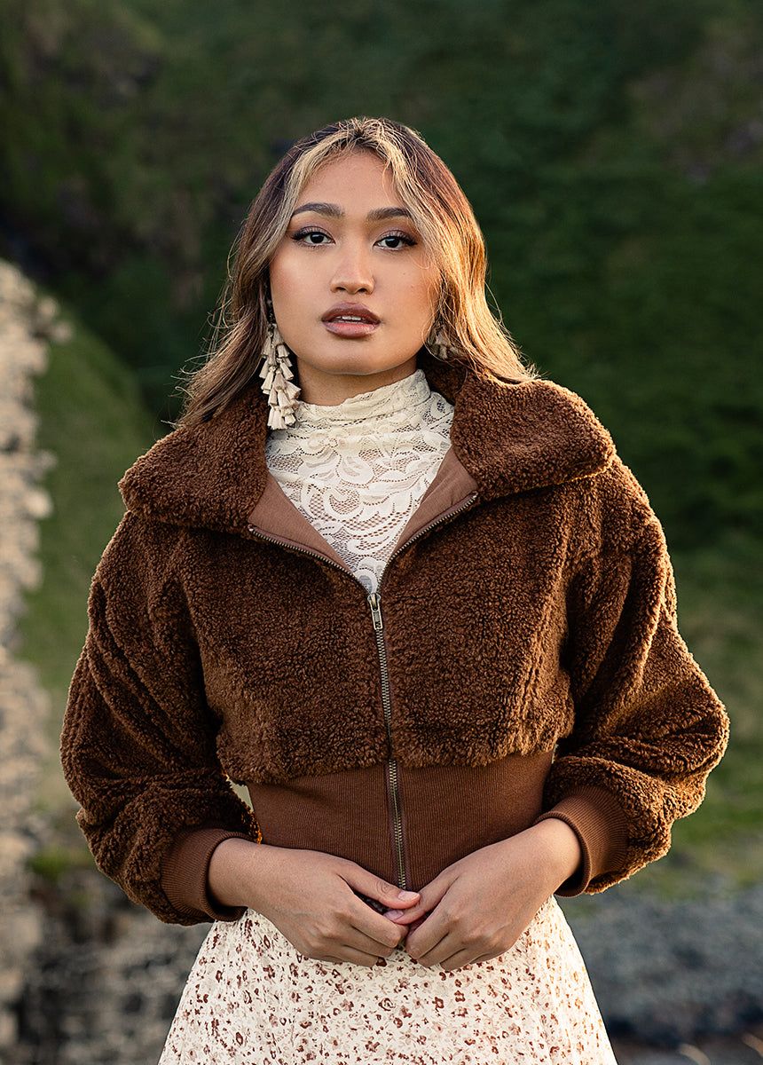 Luxe Jacket in Brown sold by Joyfolie product image thumbnail 3