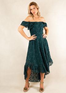 Bette Bridesmaid Dress in Deep Teal sold by Joyfolie