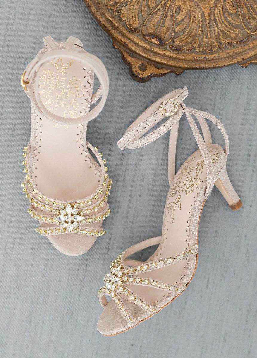 Maelyn Leather Heel in Nude Blush sold by Joyfolie product image thumbnail 4