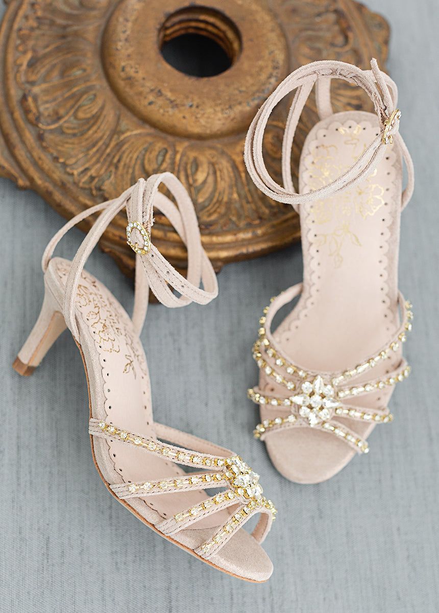 Maelyn Leather Heel in Nude Blush sold by Joyfolie product image thumbnail 3