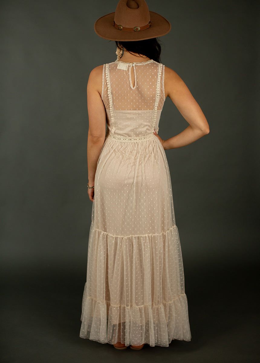 Briella Dress in Ecru sold by Joyfolie product image thumbnail 4