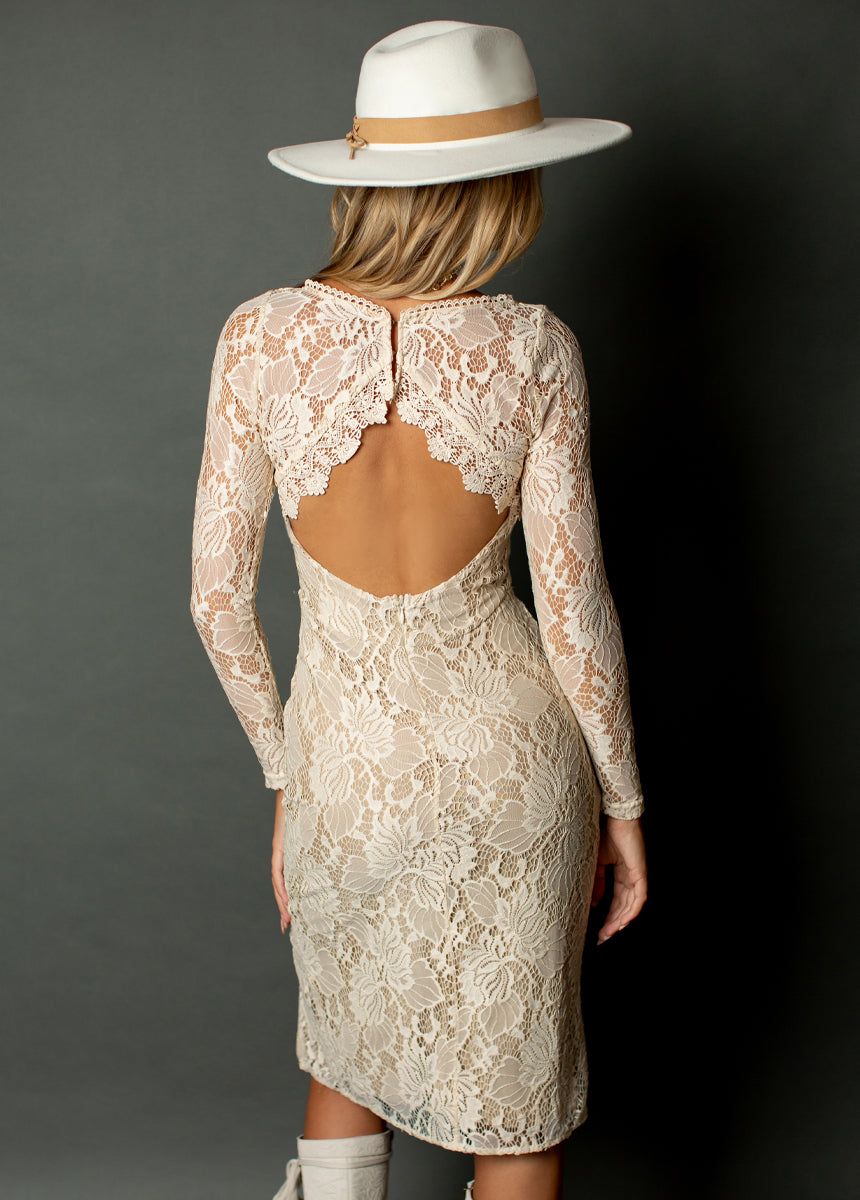 Iman Dress in Oat sold by Joyfolie product image thumbnail 2