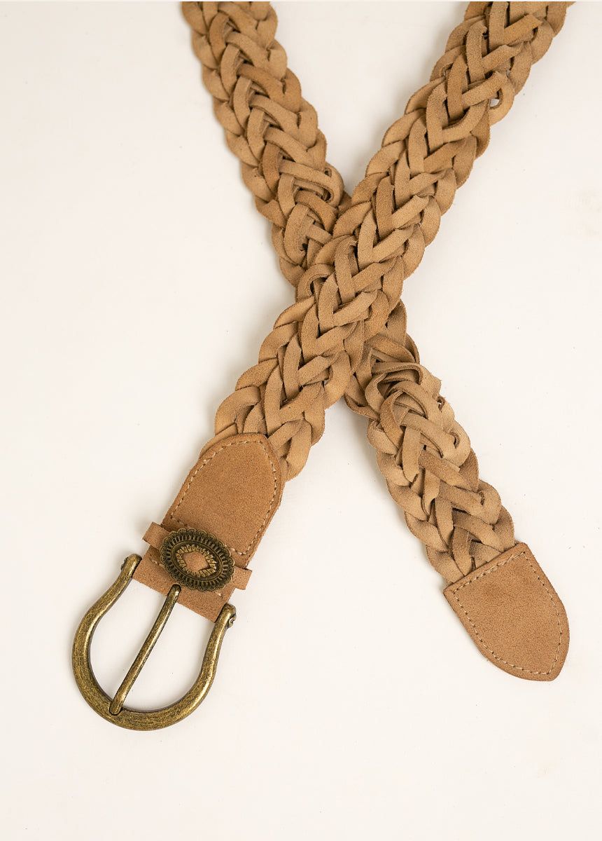 Winslow Leather Belt in Tan sold by Joyfolie product image thumbnail 5
