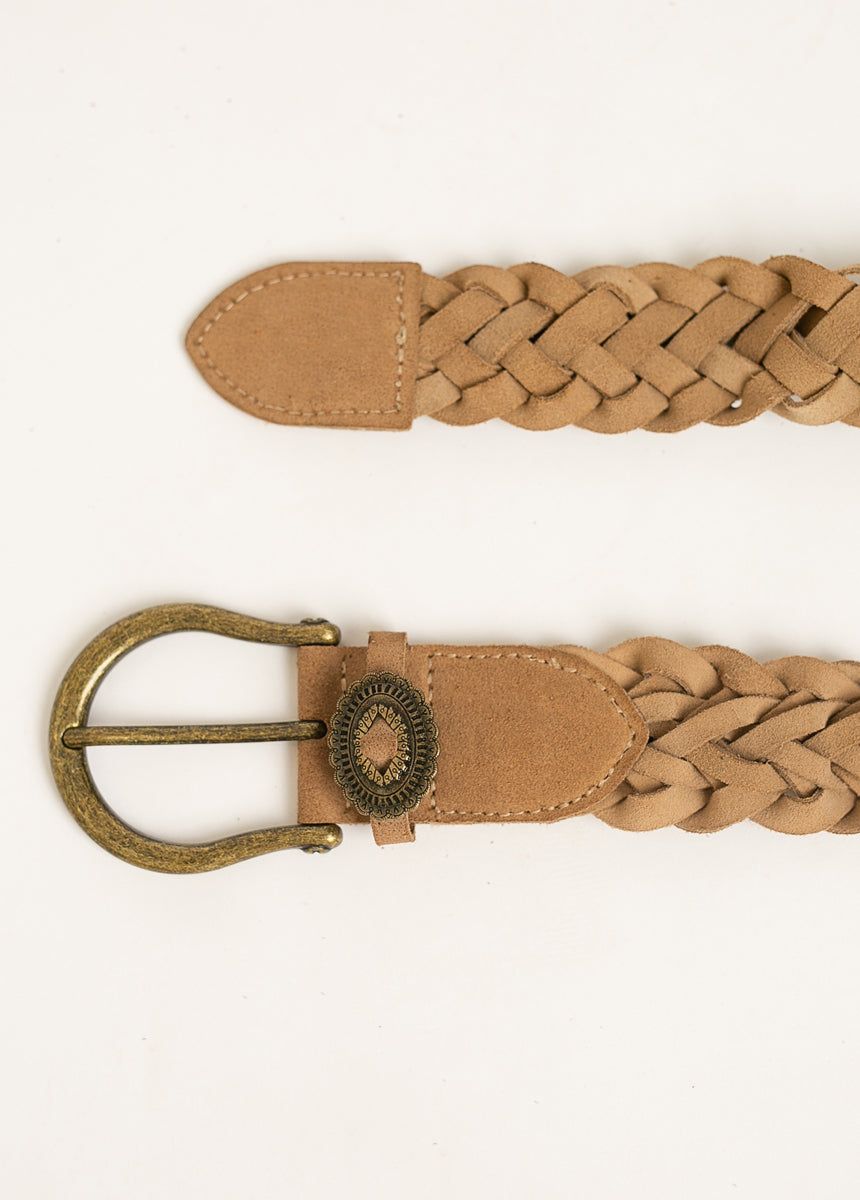 Winslow Leather Belt in Tan sold by Joyfolie product image thumbnail 4