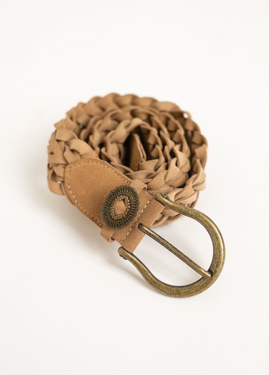 Winslow Leather Belt in Tan sold by Joyfolie