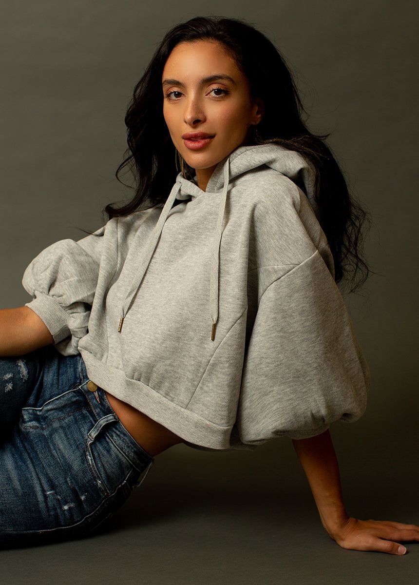 Matyson Hoodie in Heather Gray sold by Joyfolie product image thumbnail 5