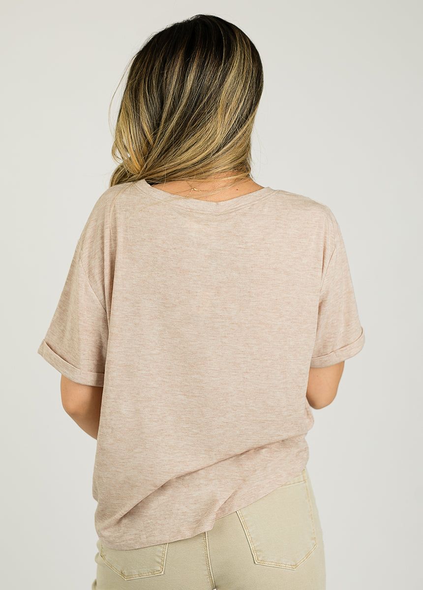 Caffeine Queen Tee in Heather Oat sold by Joyfolie product image thumbnail 3