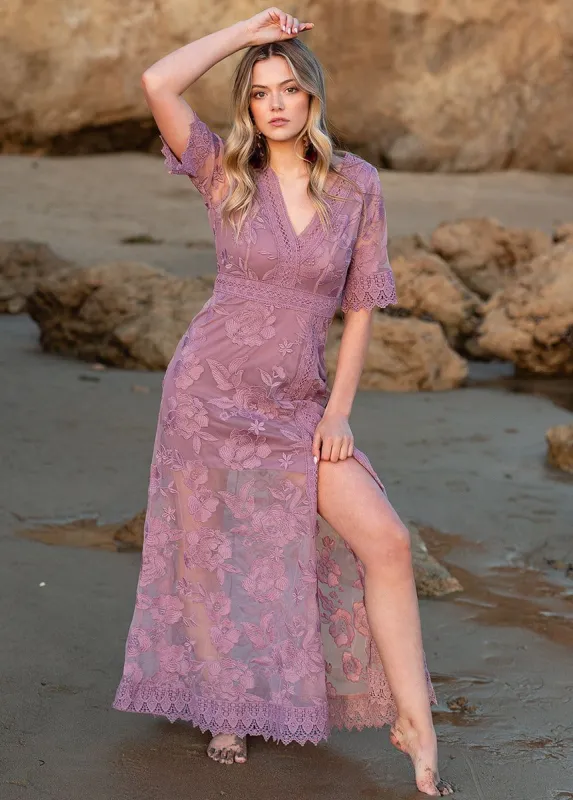May Dress in Dusty Orchid sold by Joyfolie