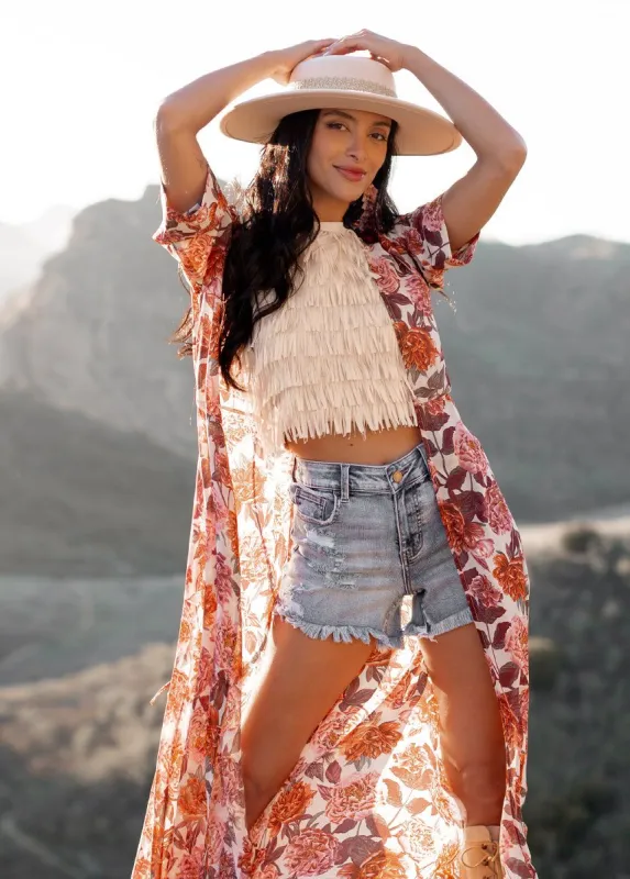 Cleo Top in Ecru sold by Joyfolie