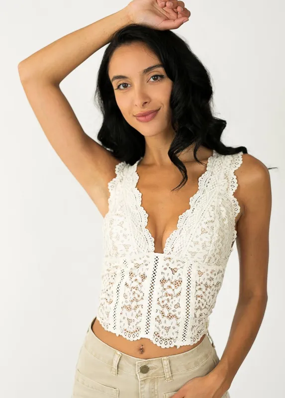 Sylvie Cami in Cream sold by Joyfolie