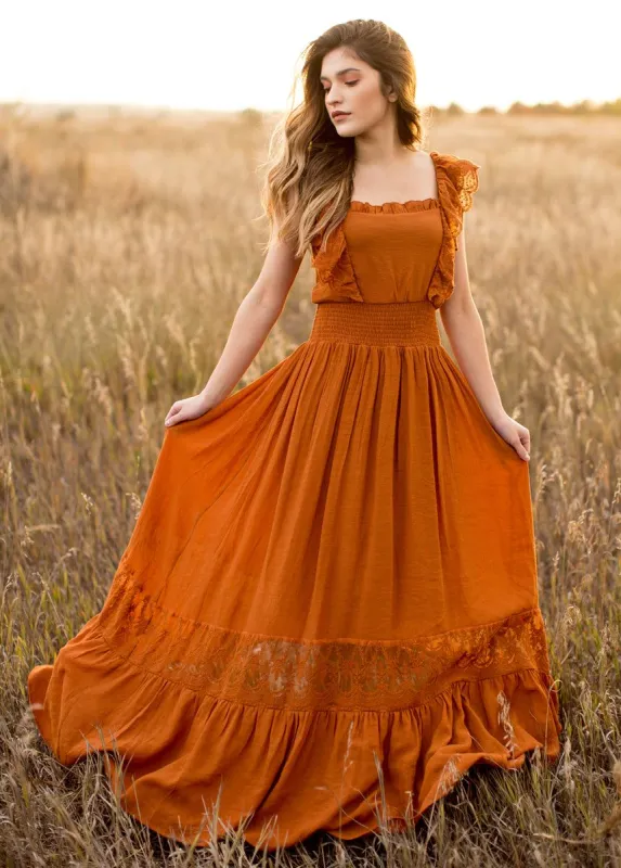 Dawn Dress in Spice sold by Joyfolie