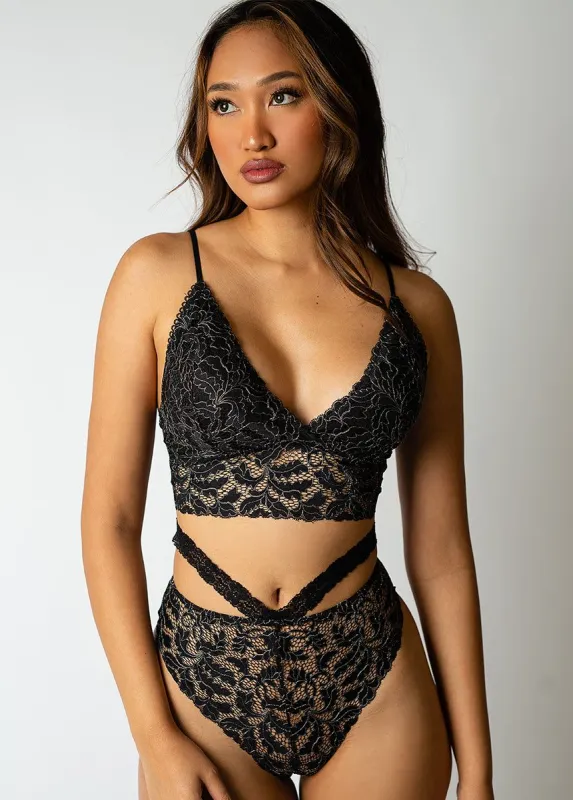 Lyric Panty in Black sold by Joyfolie