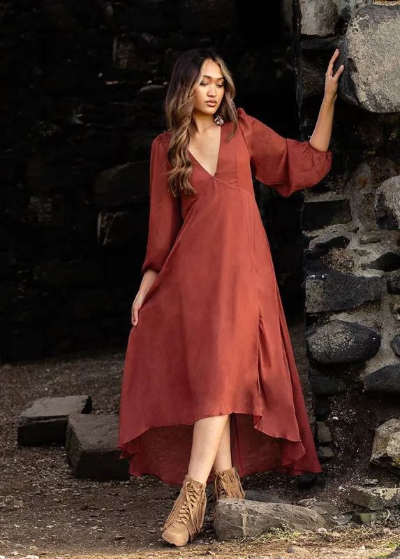 Crystal Dress in Terracotta sold by Joyfolie