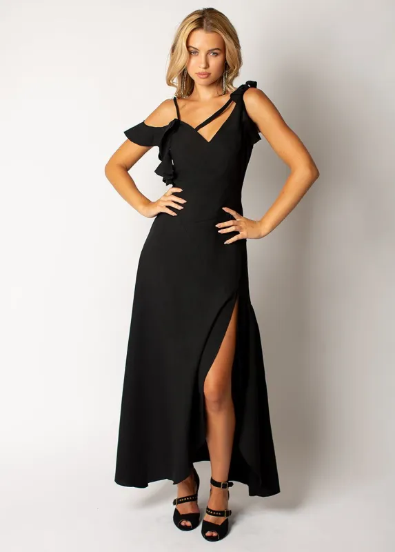 Bianka Dress in Black sold by Joyfolie