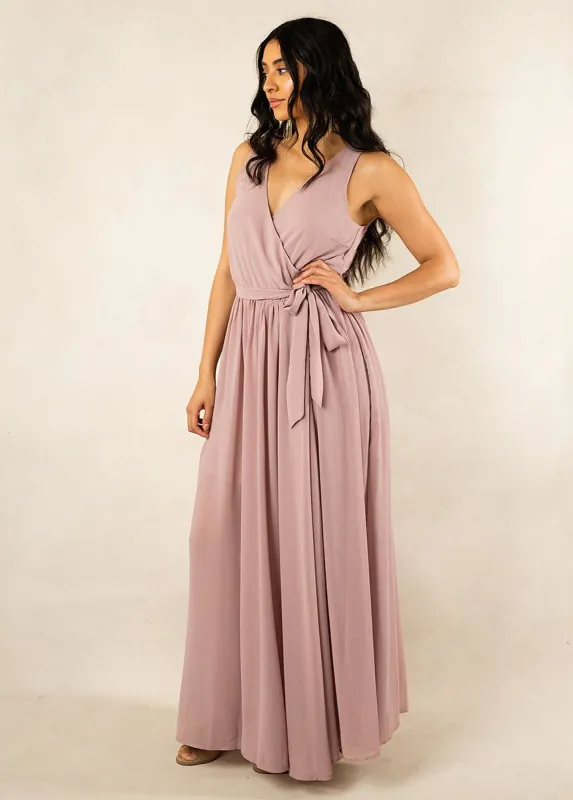Miriam Bridesmaid Dress in Woodrose sold by Joyfolie