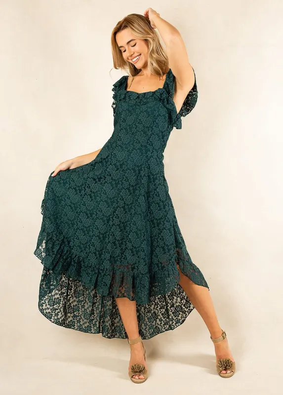 Bette Bridesmaid Dress in Deep Teal sold by Joyfolie