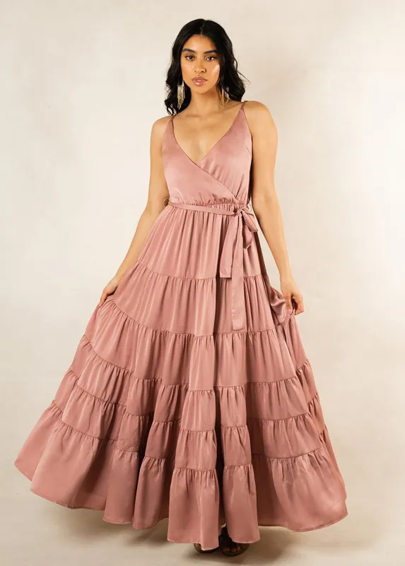Zayla Bridesmaid Dress in Mauve sold by Joyfolie