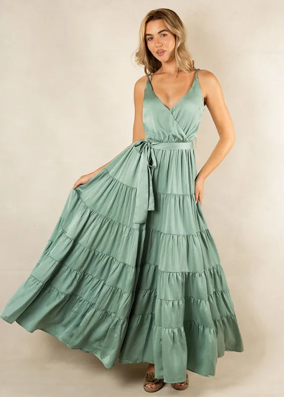 Zayla Bridesmaid Dress in Seaglass sold by Joyfolie