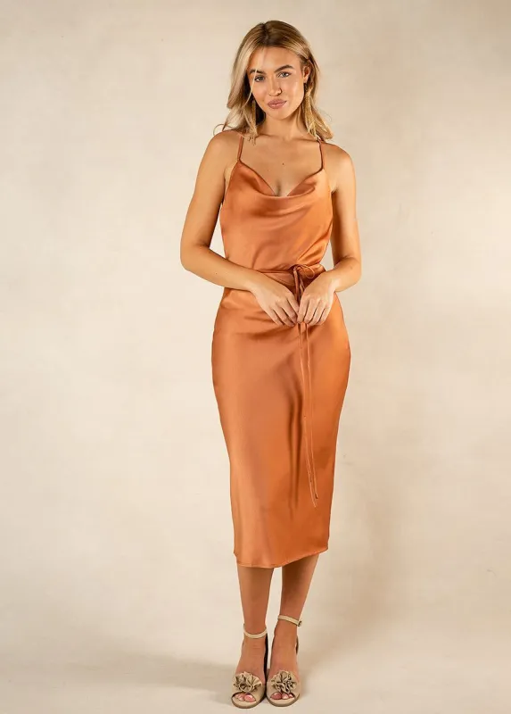 Amanda Bridesmaid Dress in Sienna sold by Joyfolie