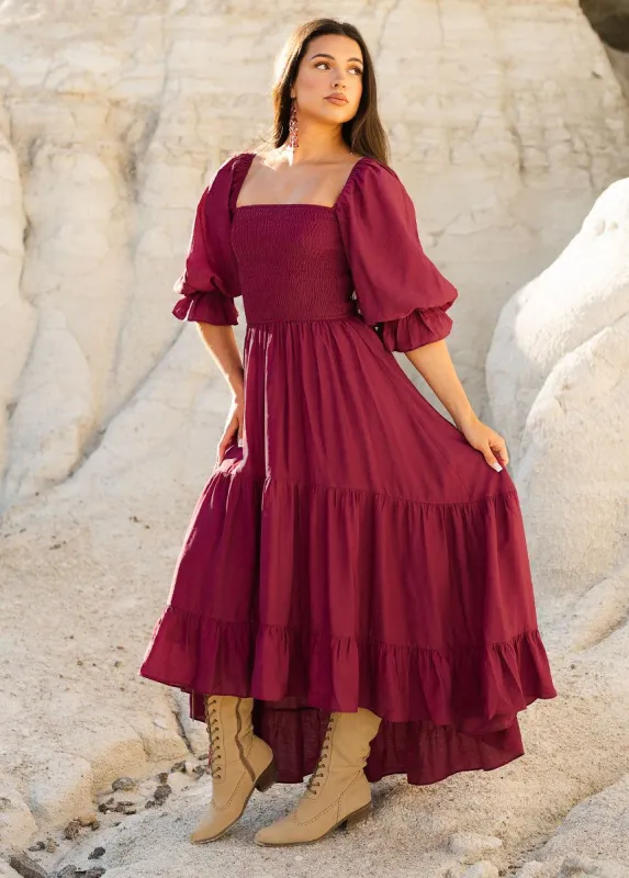Quella Dress in Mesa Rose sold by Joyfolie
