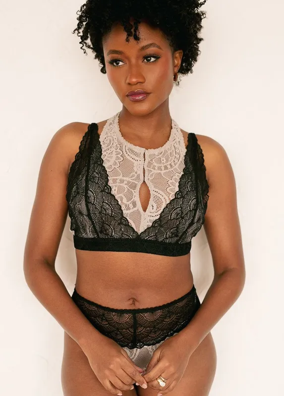 Inez Bralette in Light Taupe sold by Joyfolie