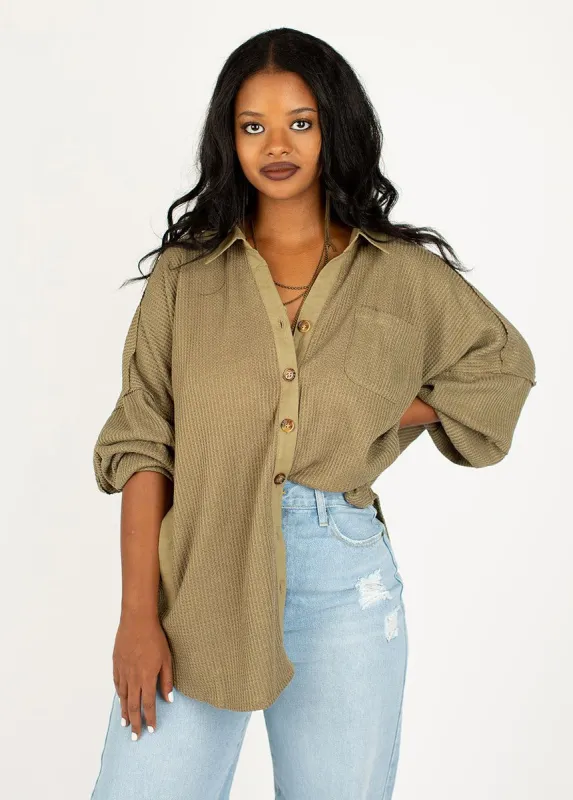 Sebrina Top in Olive sold by Joyfolie