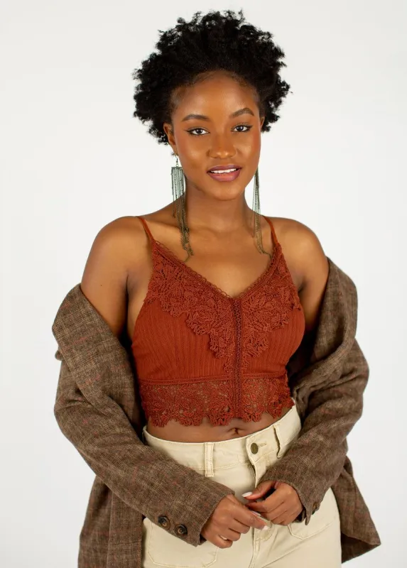 Martina Bralette in Rust sold by Joyfolie