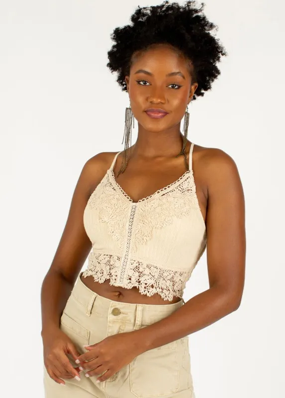 Martina Bralette in Sand sold by Joyfolie