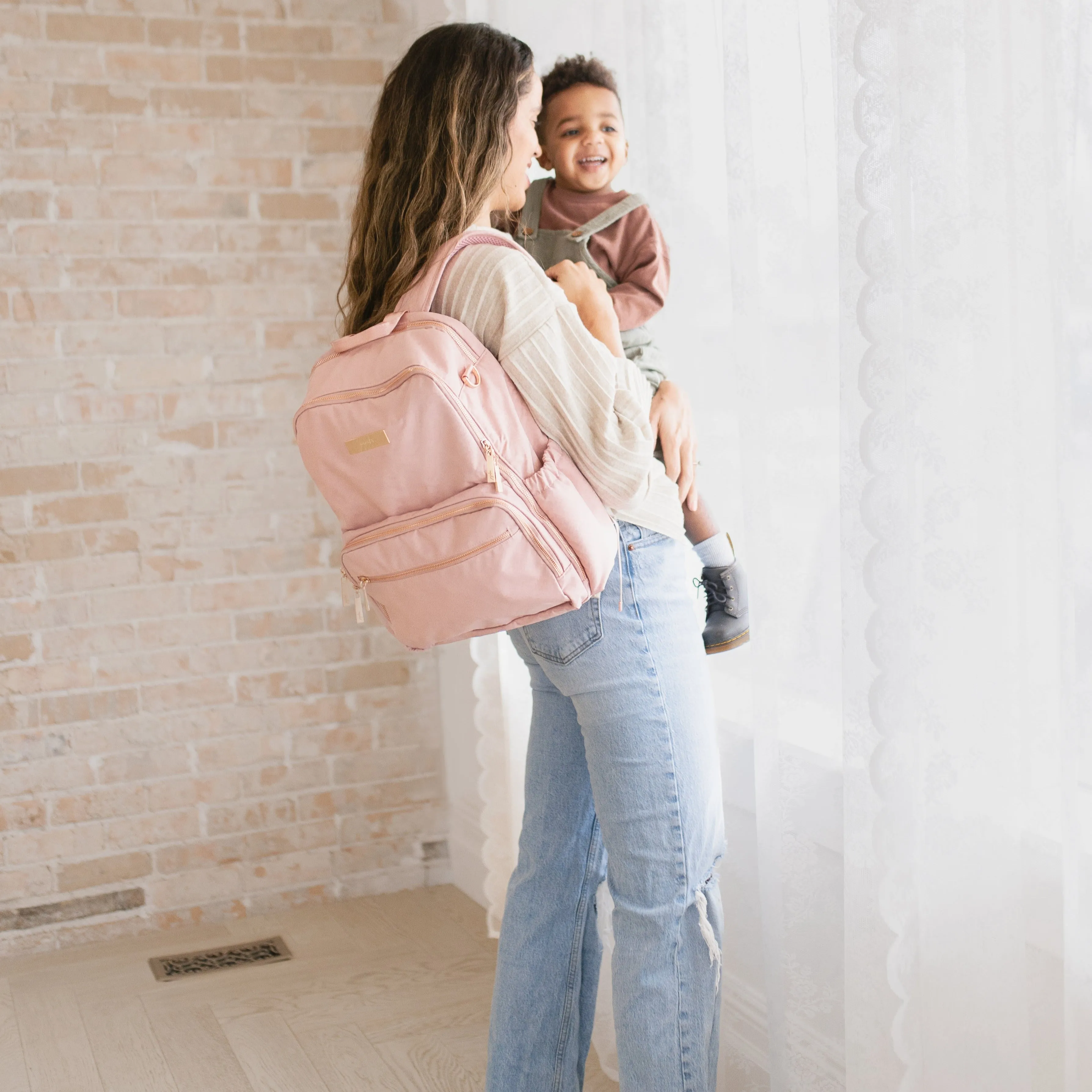 Zealous Large Diaper Backpack - Blush Chromatics sold by Ju-Ju-Be product image thumbnail 5