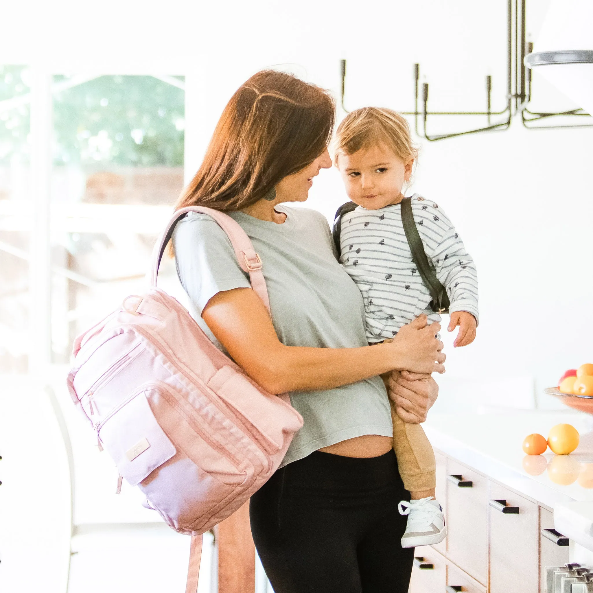 Be Right Back Diaper Backpack - Blush Chromatics sold by Ju-Ju-Be product image thumbnail 5