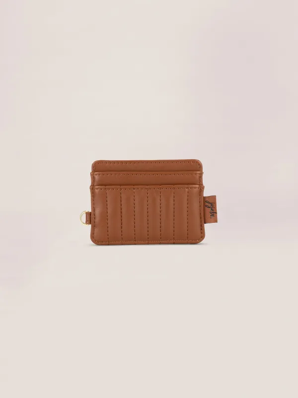 Coffee Break Vegan Leather Wallet Card Case - Spice made by Ju-Ju-Be