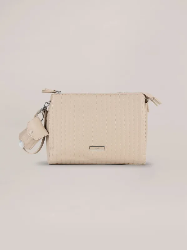 Day 2 Night Crossbody - Taupe sold by Ju-Ju-Be