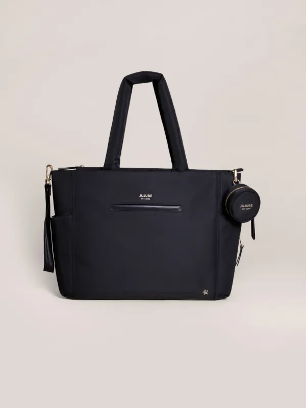 Utility-Strap Tote Diaper Bag - Black sold by Ju-Ju-Be
