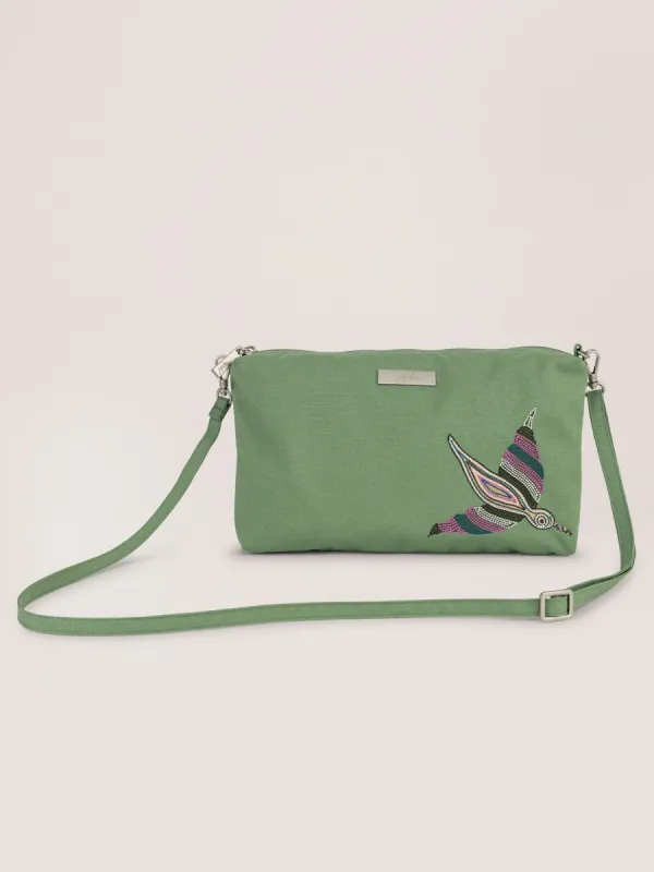 Be Quick - Embroidered Jade sold by Ju-Ju-Be