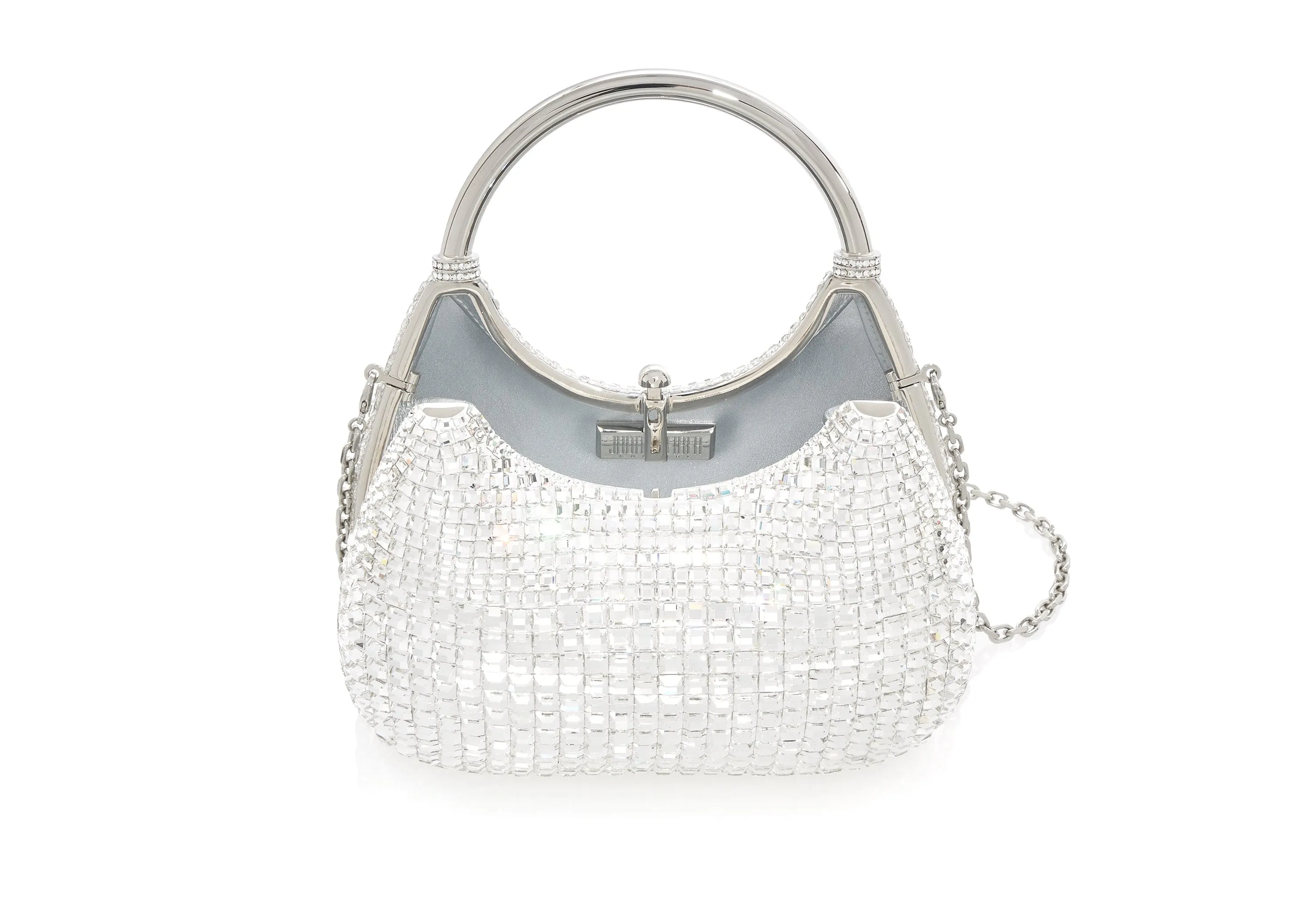 Top Handle Squares Clutch Silver sold by Judith Leiber product image thumbnail 3