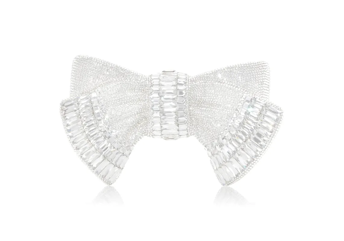 Bow Deco Gems Silver sold by Judith Leiber