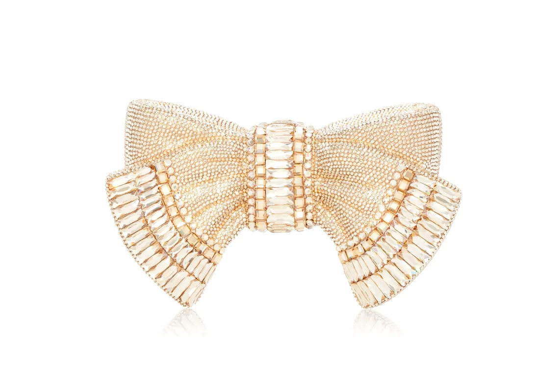 Bow Deco Gems Champagne sold by Judith Leiber