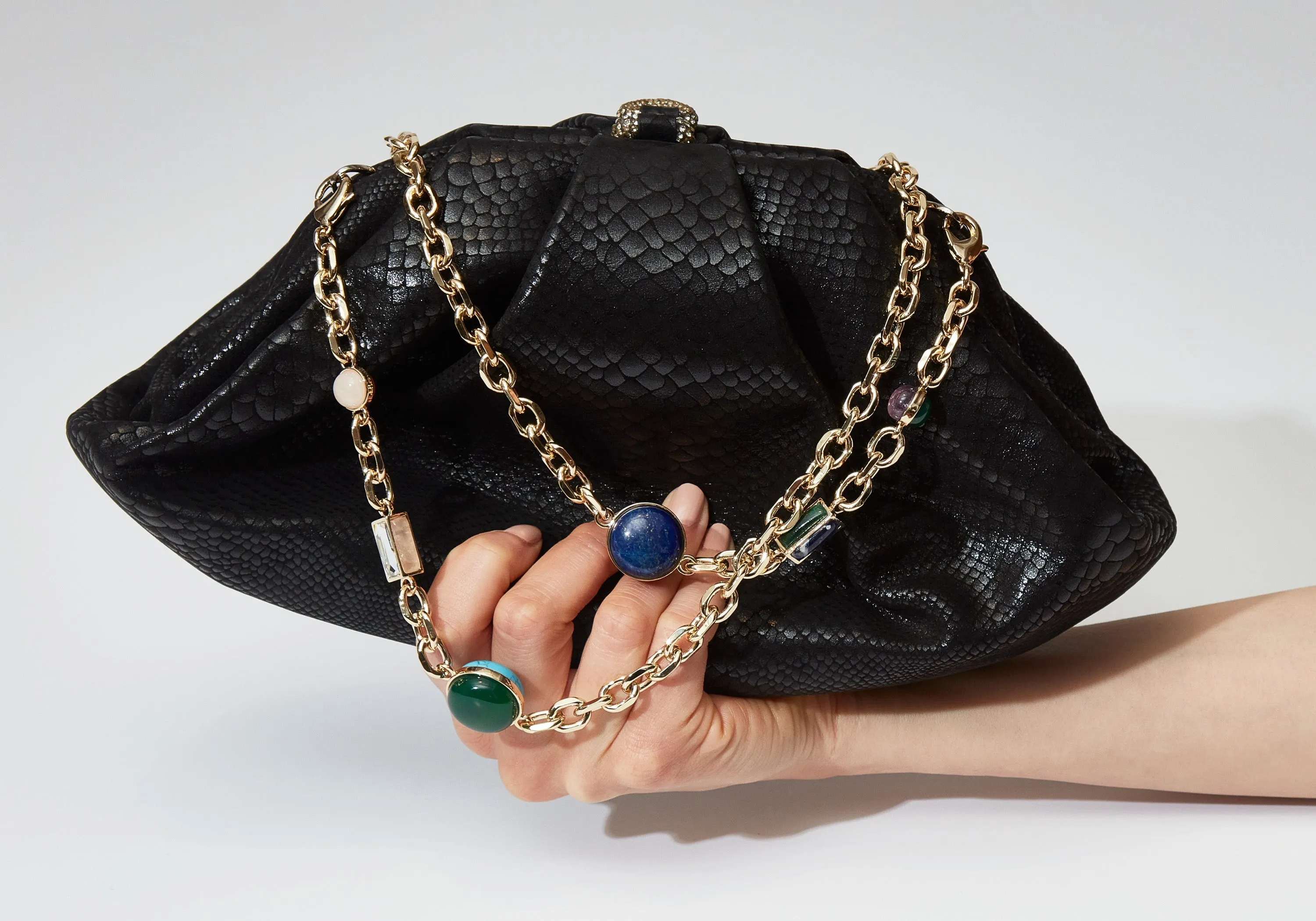 Grande Gemma Embossed Clutch sold by Judith Leiber product image thumbnail 2