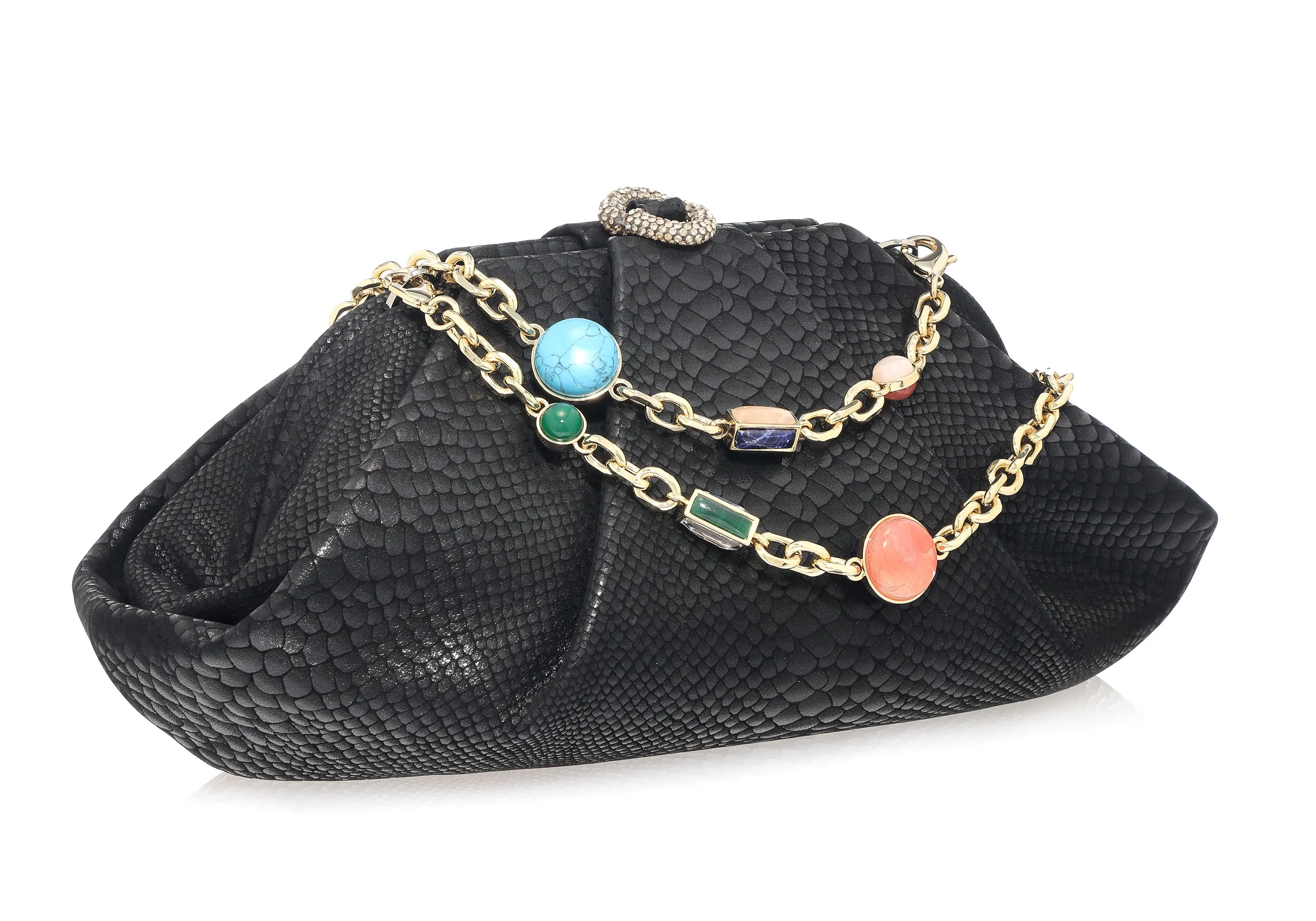 Grande Gemma Embossed Clutch sold by Judith Leiber product image thumbnail 4