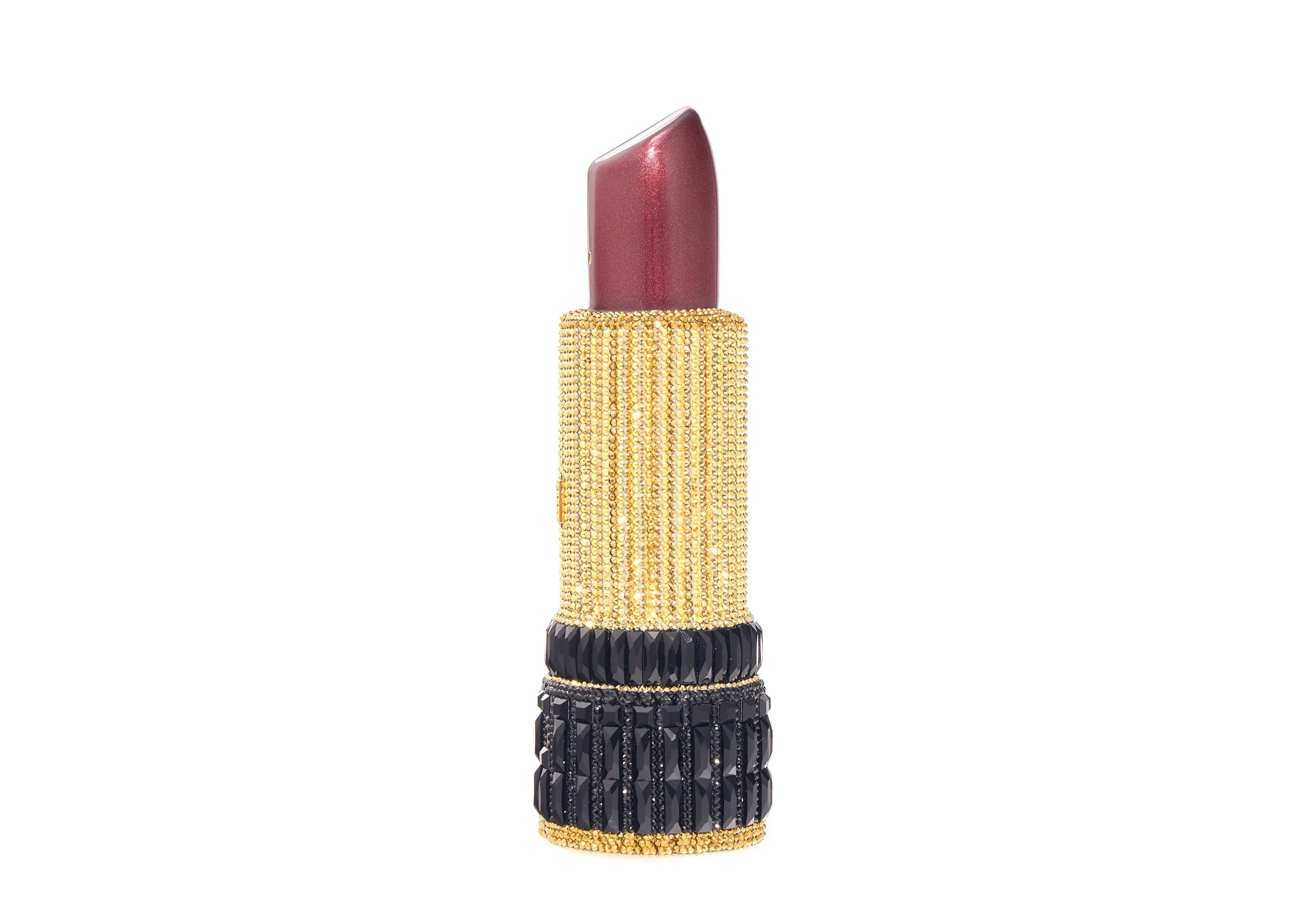Lipstick Burgundy Glitter sold by Judith Leiber