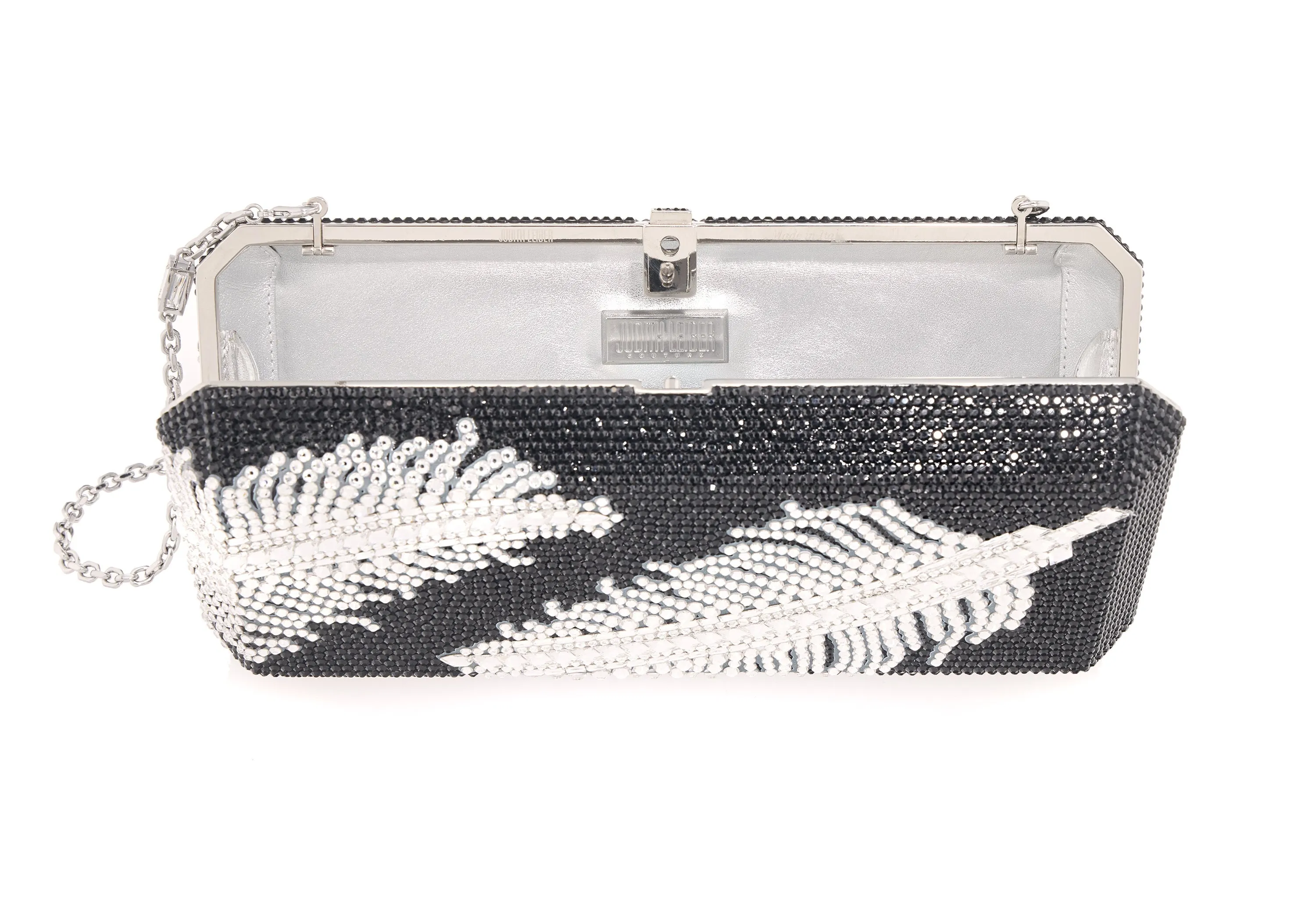 Slim Rectangle Jeweled Plume Bag sold by Judith Leiber product image thumbnail 3
