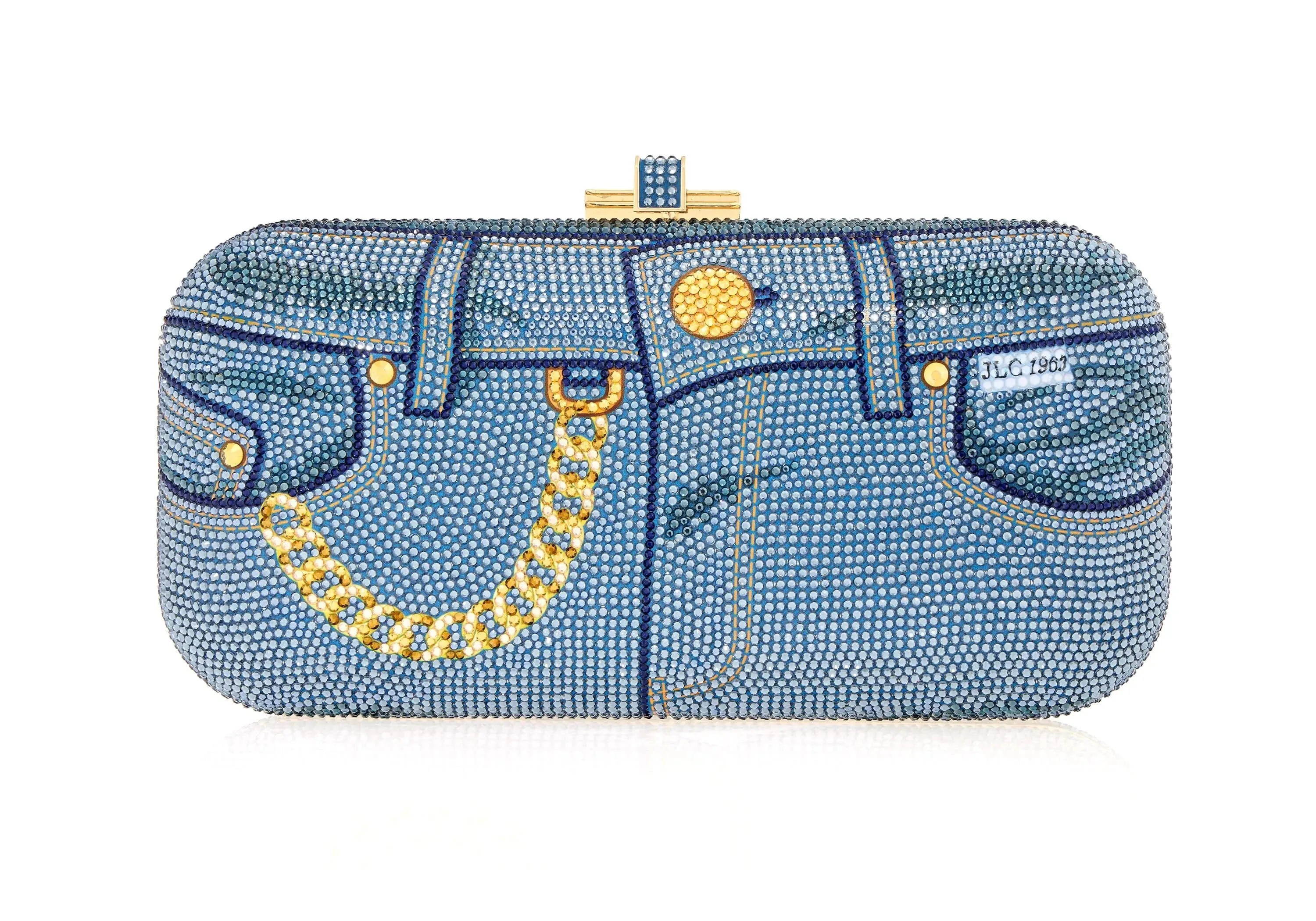 Long Slide Jeans Blue sold by Judith Leiber