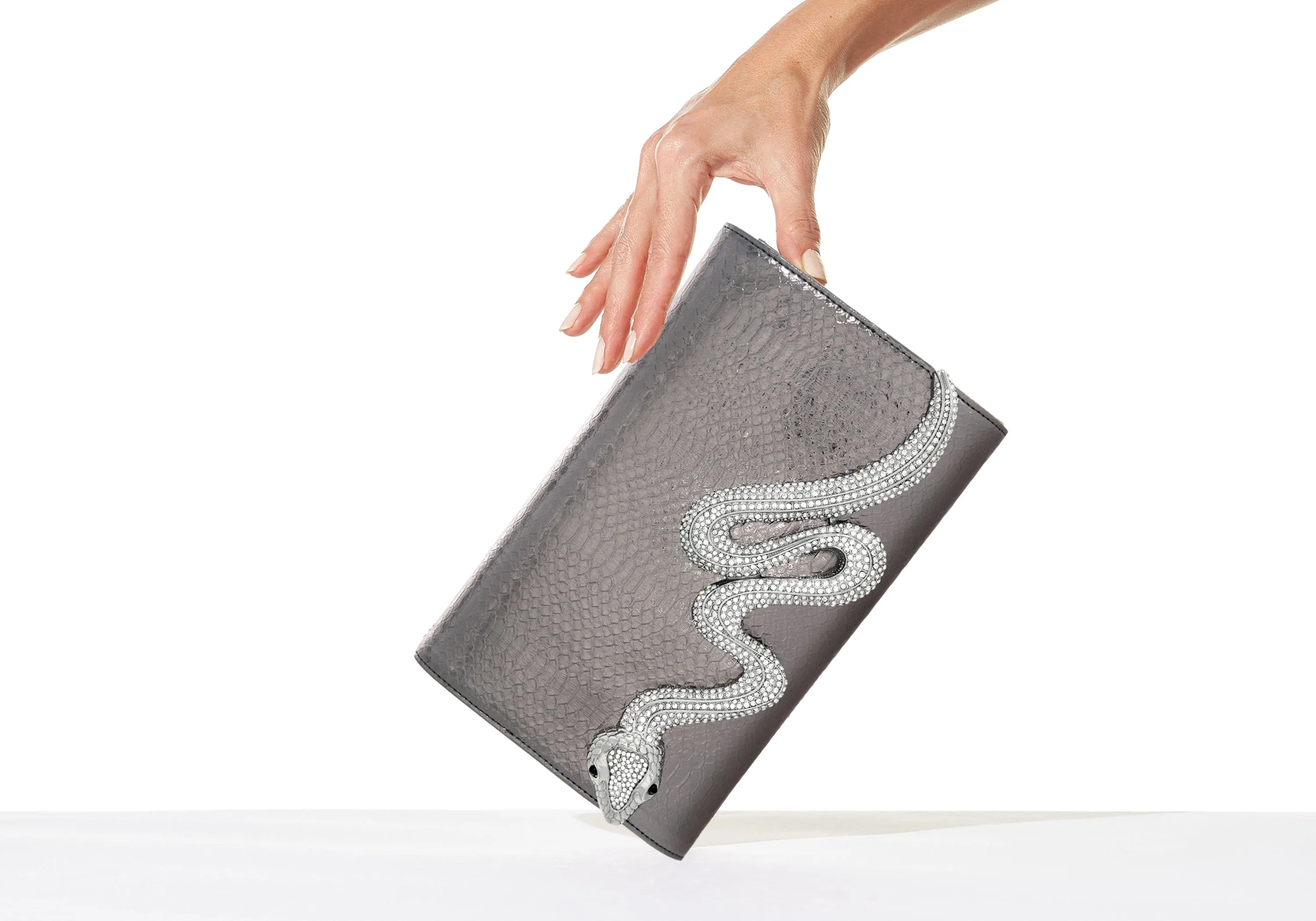 Serpent Fizzoni Vegan Leather Gunmetal sold by Judith Leiber product image thumbnail 2