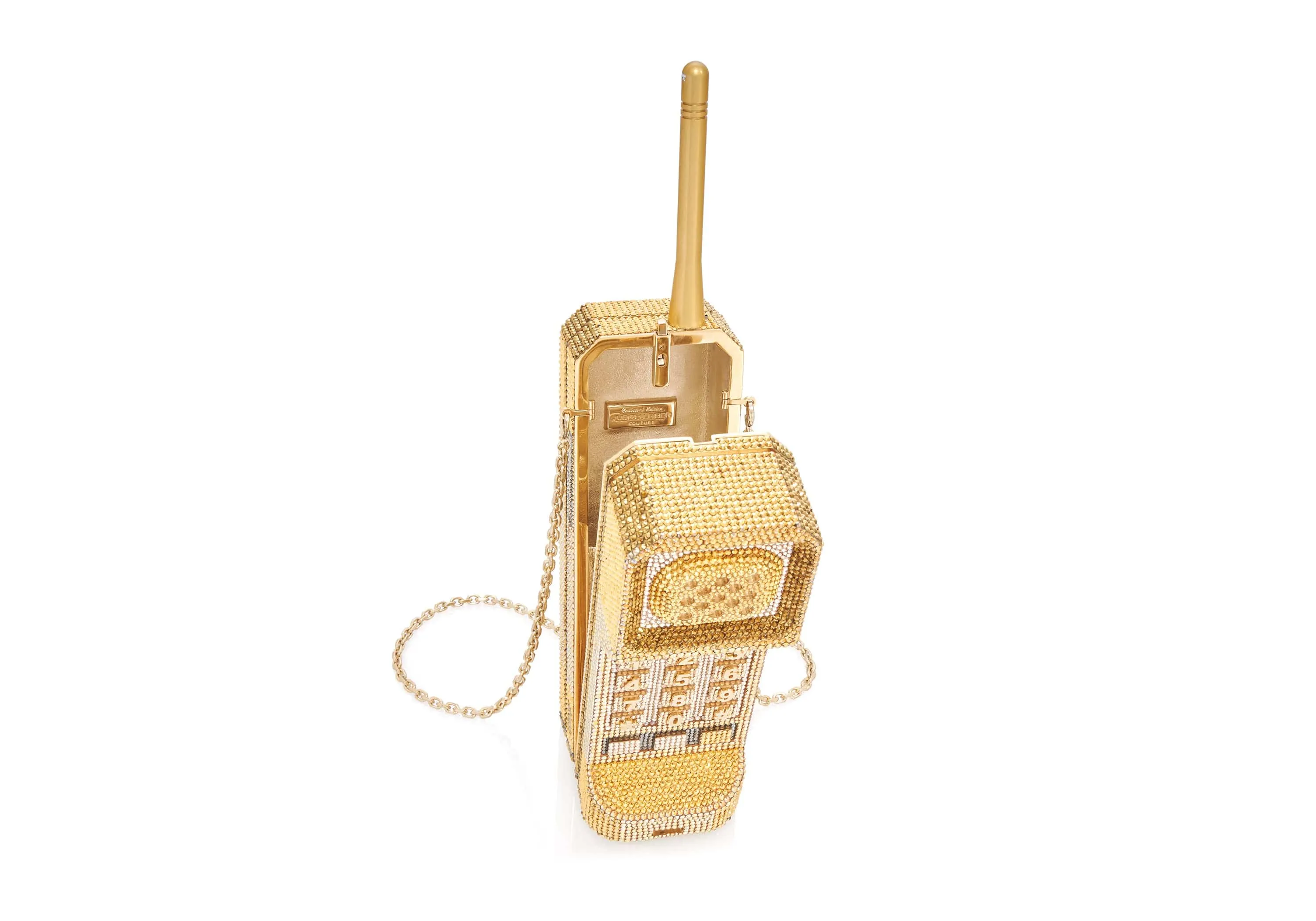 Brick Phone Call Me - Designer Judith Leiber Phone-Shaped Handbag Clutch sold by Judith Leiber product image thumbnail 3