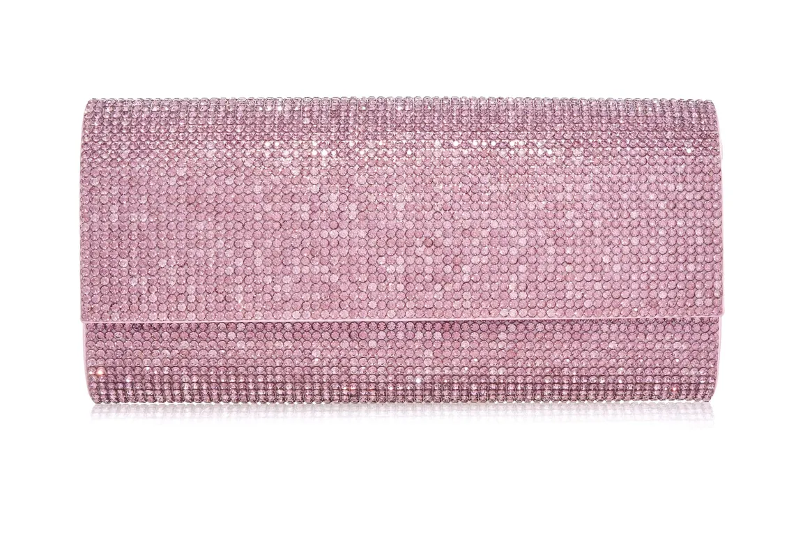 Perry Crystal Light Amethyst Purse sold by Judith Leiber