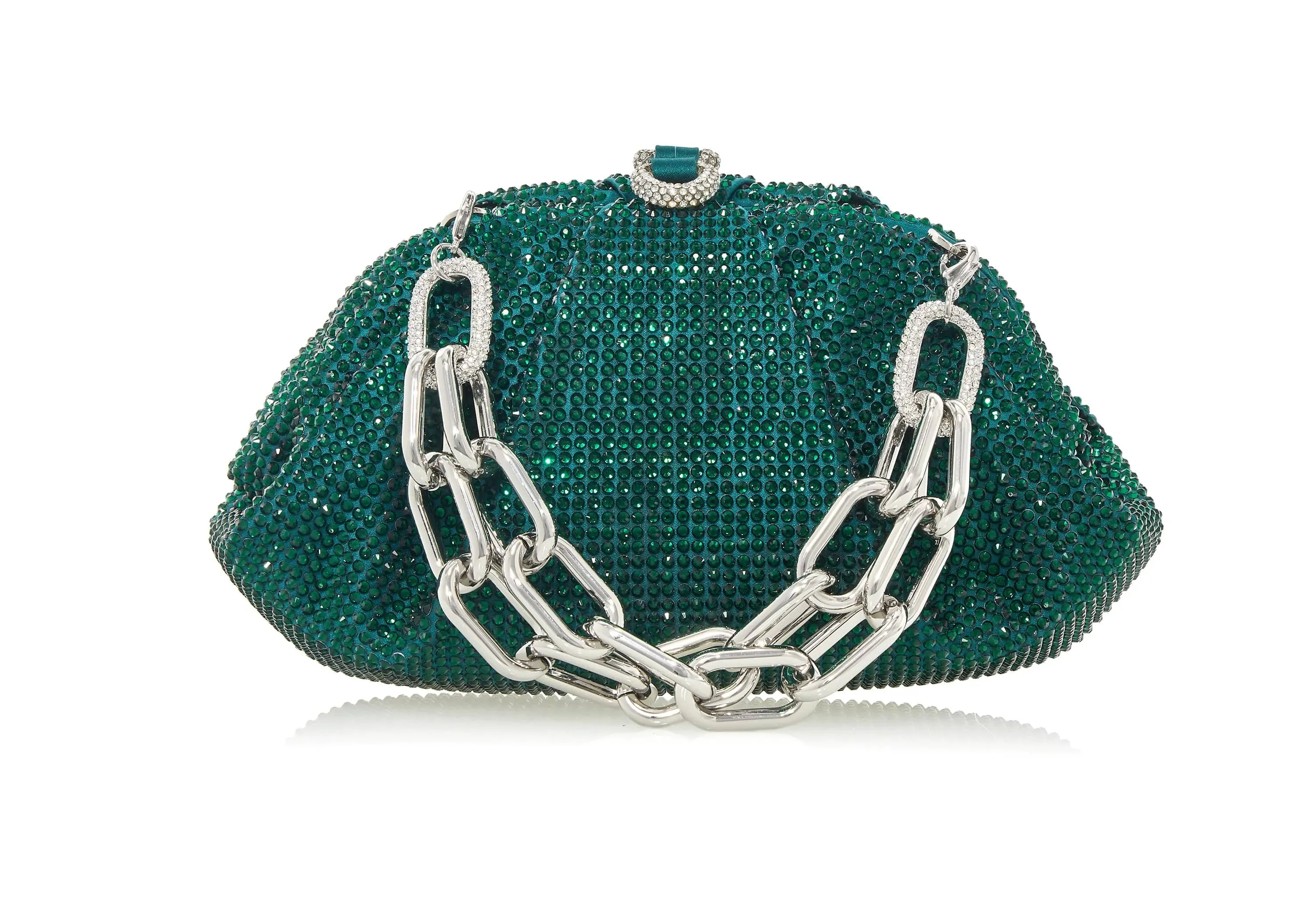 Gemma Crystal Emerald sold by Judith Leiber