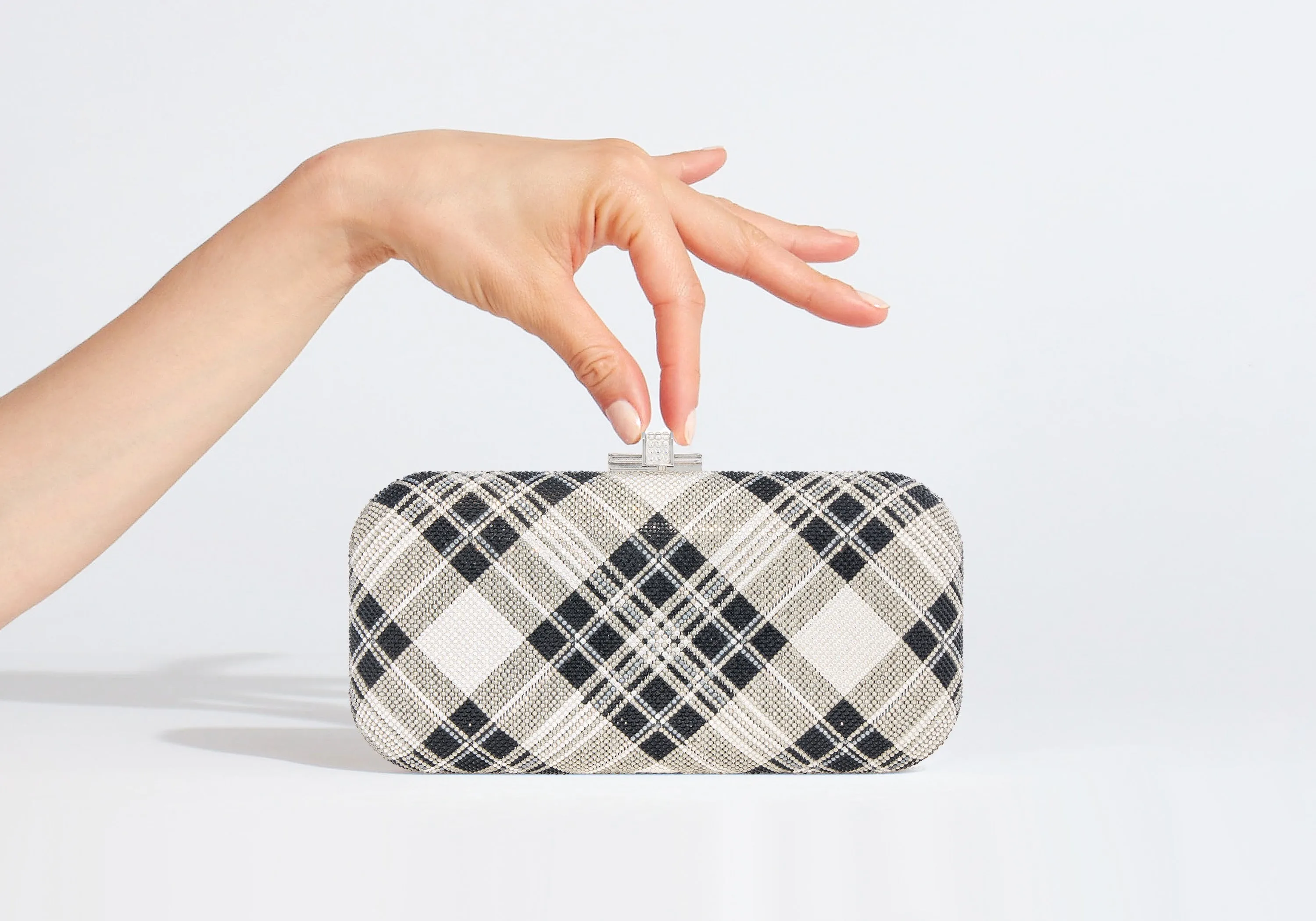 Long Slide Bias Tartan sold by Judith Leiber product image thumbnail 2