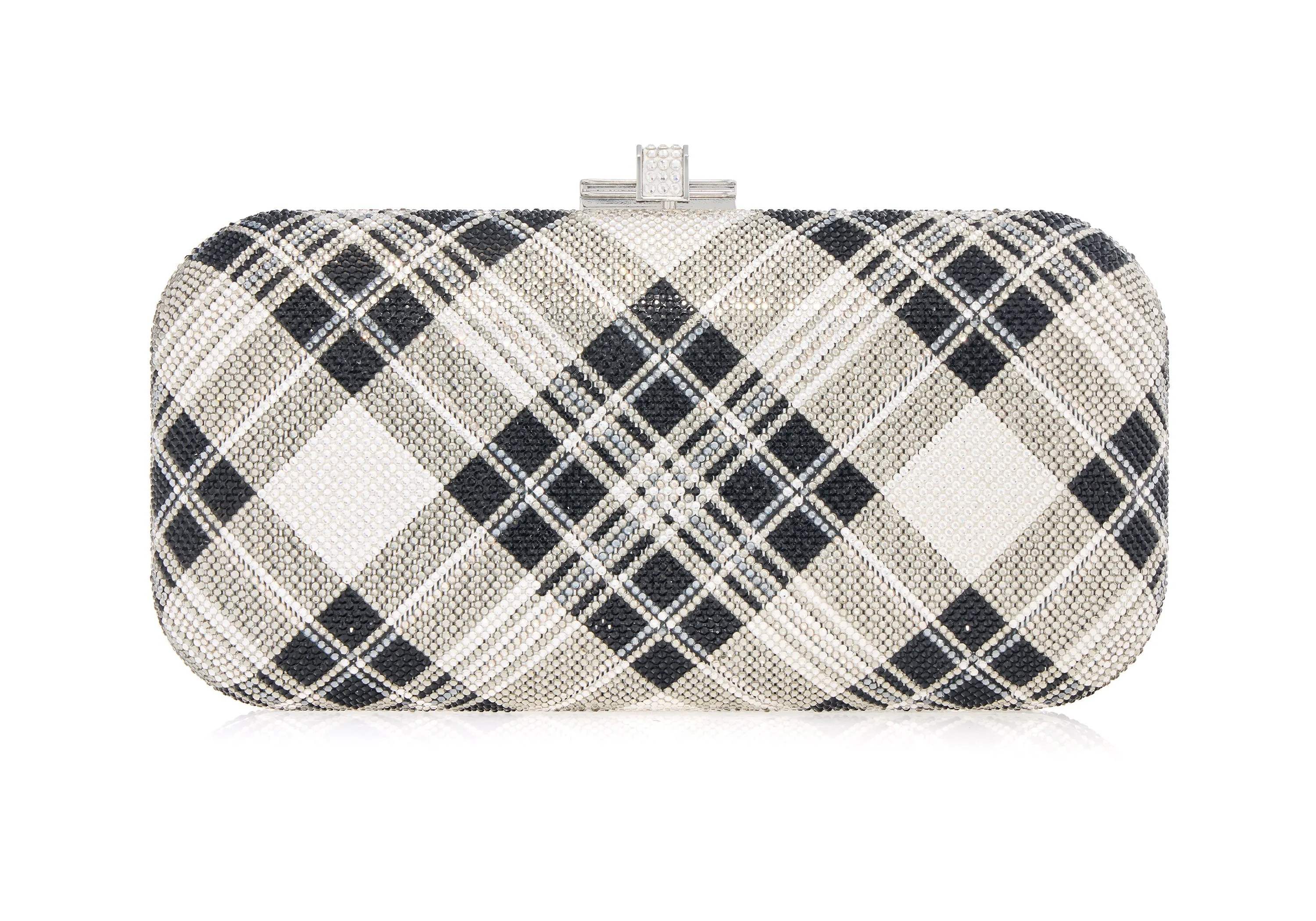 Long Slide Bias Tartan sold by Judith Leiber