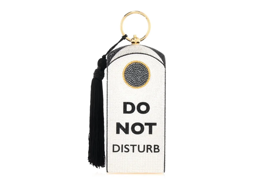 Rectangle Dome Do Not Disturb sold by Judith Leiber
