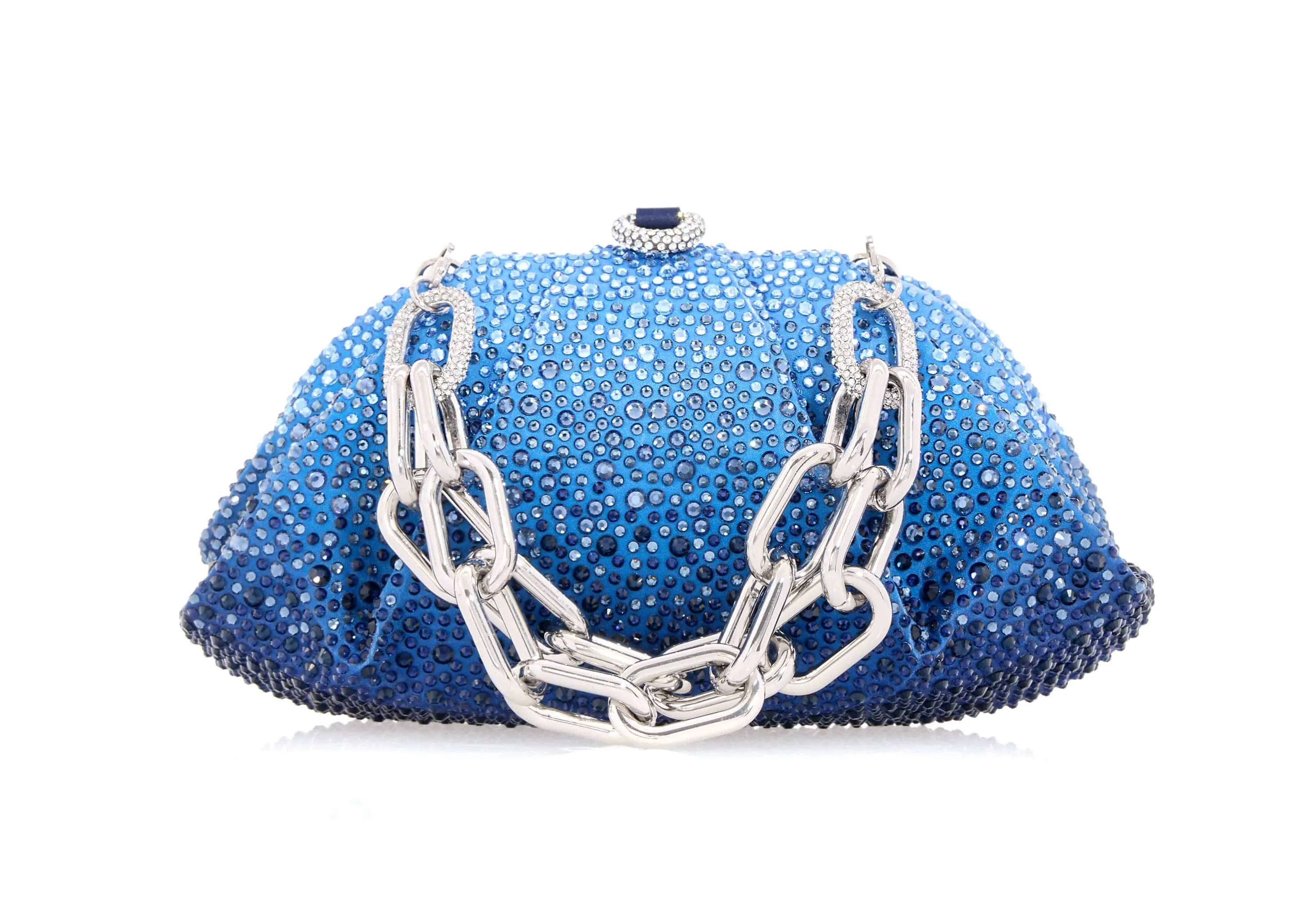 Gemma Crystal Caviar Gradient Ocean sold by Judith Leiber